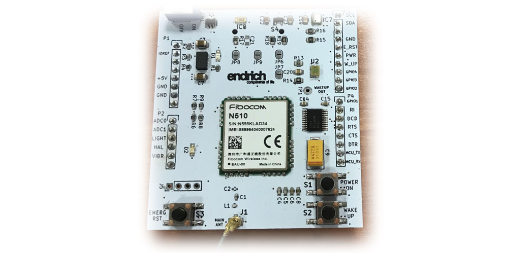 5. ábra. Második lépcső - Endrich IoT szenzor és kommunikációs pajzs